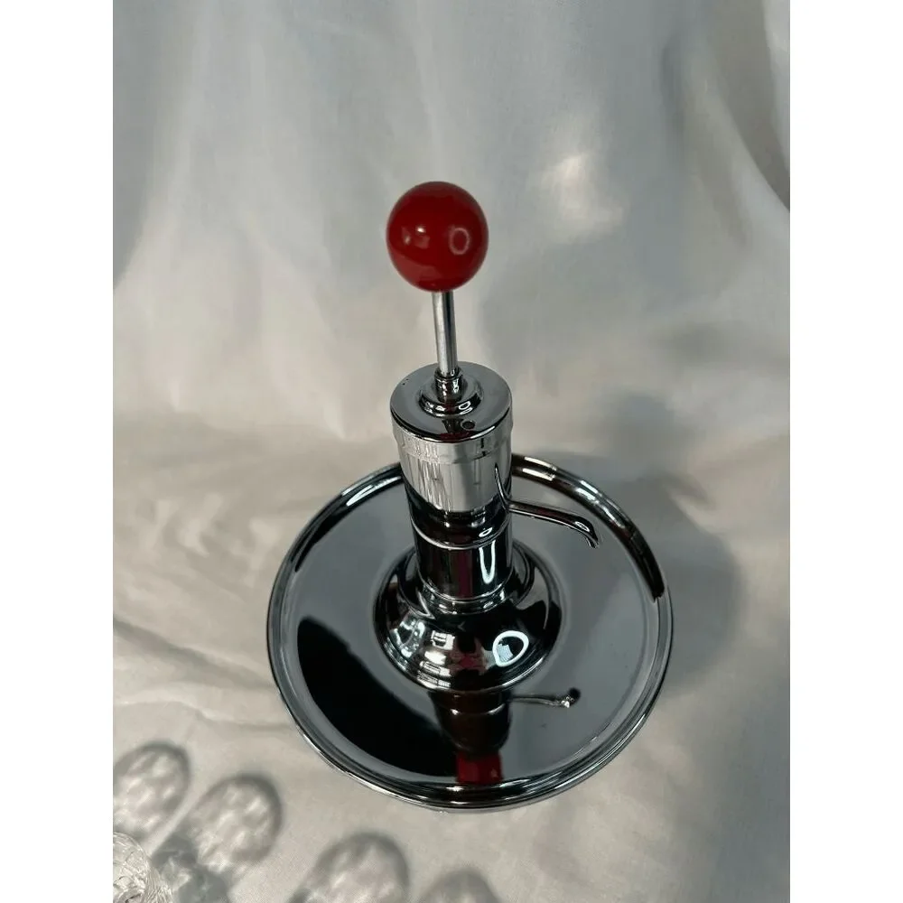 Park Sherman Revolving Pump Decanter With 6 Glasses, Liquor, Bourbon, Bar